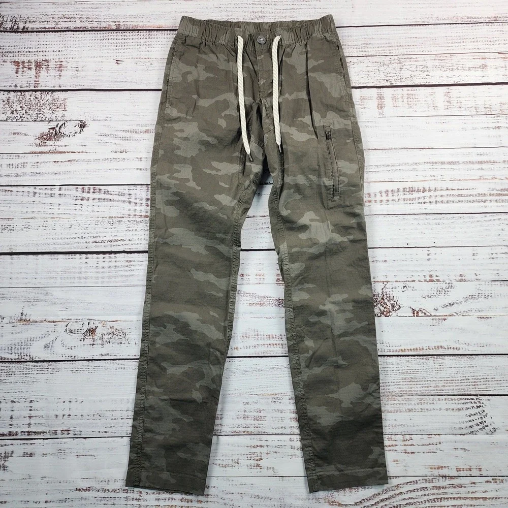 Vuori Ripstop Climber Pants Mens XS Oregano Camo Hiking Stretch